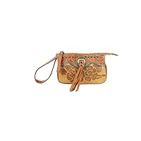 American West Leather Event Approved Wristlet Handbag Key Fob Bundle