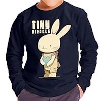 Tiny Miracle Toddler Long Sleeve T-Shirt - Adorable Bunny Kids' T-Shirt - Unique Long Sleeve Tee