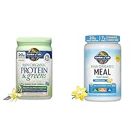 Raw Organic Protein & Greens Vanilla & Vegan Protein Powder - Raw Organic Meal Replacement Shakes