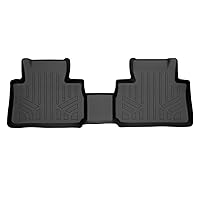 SMARTLINER All Weather Custom Fit Black 2nd Row Floor Mat Liner Set Compatible with 2019-2022 Audi E-Tron/E-Tron Sportback (Only fits Without 2nd Row Retentions)