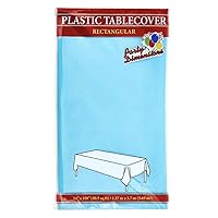 Party Dimensions Island Blue Solid Rectangular Plastic Table Cover | 54