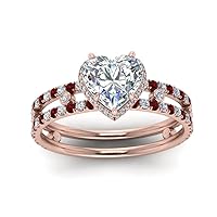 Choose Your Gemstone Newly Designed Jewelry rose gold plated Heart Shape Halo Engagement Rings Affordable
