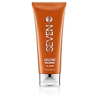 SEVEN haircare - Gazar BALANCE Co-wash with Aloe Vera & Coconut Oil - One Step Cleansing Alternative for Curly Hair - Nourish & Cleanse Hair - Sulfate Free & Paraben Free