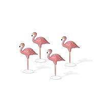 Department 56 Village Flamingos Accessory Figurines (Set of 4)