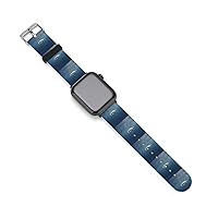 Shortfin Shark Under The Sea Soft Silicone Watch Bands Quick Release IWatch Straps 38mm/40mm 42mm/44mm
