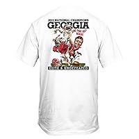 Collegiate Georgia UGA Bulldogs 2022 National Championship Illustration Short Sleeve T-Shirt