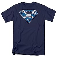 Superman T-Shirt - Scottish Shield Scotland Adult Navy Blue Tee Shirt