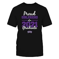 FanPrint TCU Horned Frogs - Proud Girlfriend - 2021 Graduation Gift T-Shirt