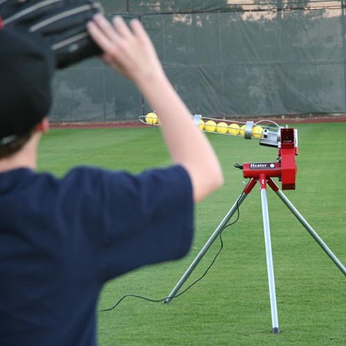 Heater Sports Heavy Duty Baseball Pitching Machine with Bonus Ball Feeder for Kids, Teens, Adults, Little League, Pitch League