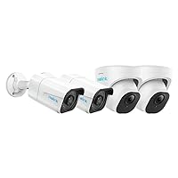 4K Outdoor Security Cameras RLC-810A(Pack of 2) Bundle with RLC-820A(Pack of 2), Smart Human/Vehicle Detection, Work with Smart Home, Timelapse, 256GB Micro SD Card (not Included) Storage