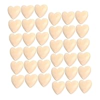 BESTOYARD 150 Pcs Log Color Peach Heart Valentine Heart Ornament Beads for Bracelet Making Spacer Beads Bangles for Kids Kid Crafts Valentine's Day Wooden Heart Beads Child Rural Round Beads