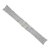 WATCH BAND SOLID LINK BRACELET COMPATIBLE WITH CASIO MDV106B-2AV RESIN WATCH 200 METER 22MM