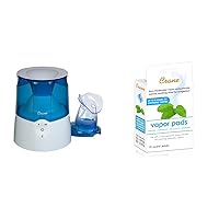 EE-5202 Inhaler & 0.5 Gallon Humidifier Bundle with Menthol-Eucalyptus Vapor Pads, 12 Pack
