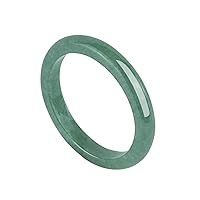 Natural Jade Ring for Women,Good Luck Jewelry Natural Green Jade Ring for Girls with Gift Box