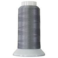 Superior Threads Bottom Line 2-Ply 60-Weight Polyester Embroidery Quilting Sewing Thread - 3,000 Yard Cone (#622 Gray)
