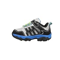 Hi-Tec Toddler Boys Ravus Rush Low Hiking Hiking Sneakers Shoes - Black, Grey, Yellow