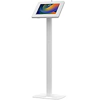 Thin Floor Stand | CTA Tall Standing 360 Degree Kiosk Display Tablet Holder | Charger Access & Lock | for iPad Pro 12.9