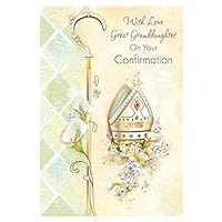 Christian Brands Catholic With Love Great Granddaughter on Your Confirmation Card (Pack of 12)