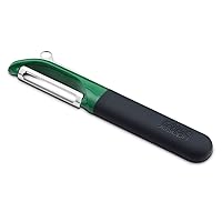 Joseph Joseph Multi-Peel Straight Peeler Easy Grip Handles Stainless Steel Blade for Kitchen Vegetable Fruit, Green