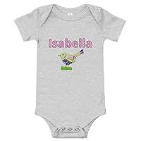 Isabella Personalized Baby Short Sleeve One Piece