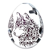 Bepuzzled Wolf 1-Layer, Smart Egg Labyrinth Puzzle Maze for Kids Age 8 and Above- White (Level 2) Great Easter Egg Hunt Gift