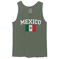Mexico Flag Mexican Eagle Coat of Arms Bandera Mexicana Men's Tank Top