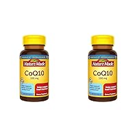 Nature Made CoQ10 100mg, Dietary Supplement for Heart Health Support, 40 Softgels, 40 Day Supply (Pack of 2)