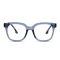Reading Glasses for Women, Oversized Square Blue Light Blocking Readers Clear Computer Glasses Readers for Women Men