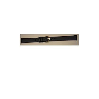 Timex Women's Q7B850 Calfskin 13mm Black Replacement Watchband
