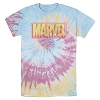 Marvel Paint Drip Logo Men's Tie Dye T-Shirt