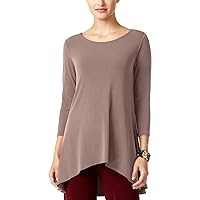 Alfani Womens 3/4 Sleeve Tunic Blouse