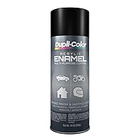Dupli-Color DA1603 Multi-Purpose Acrylic Enamel Spray Paint - Semi-Gloss Black - 12 oz. Aerosol Can