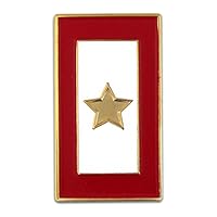 PinMart's Gold Star Service Flag for a Fallen Soldier Enamel Lapel Pin