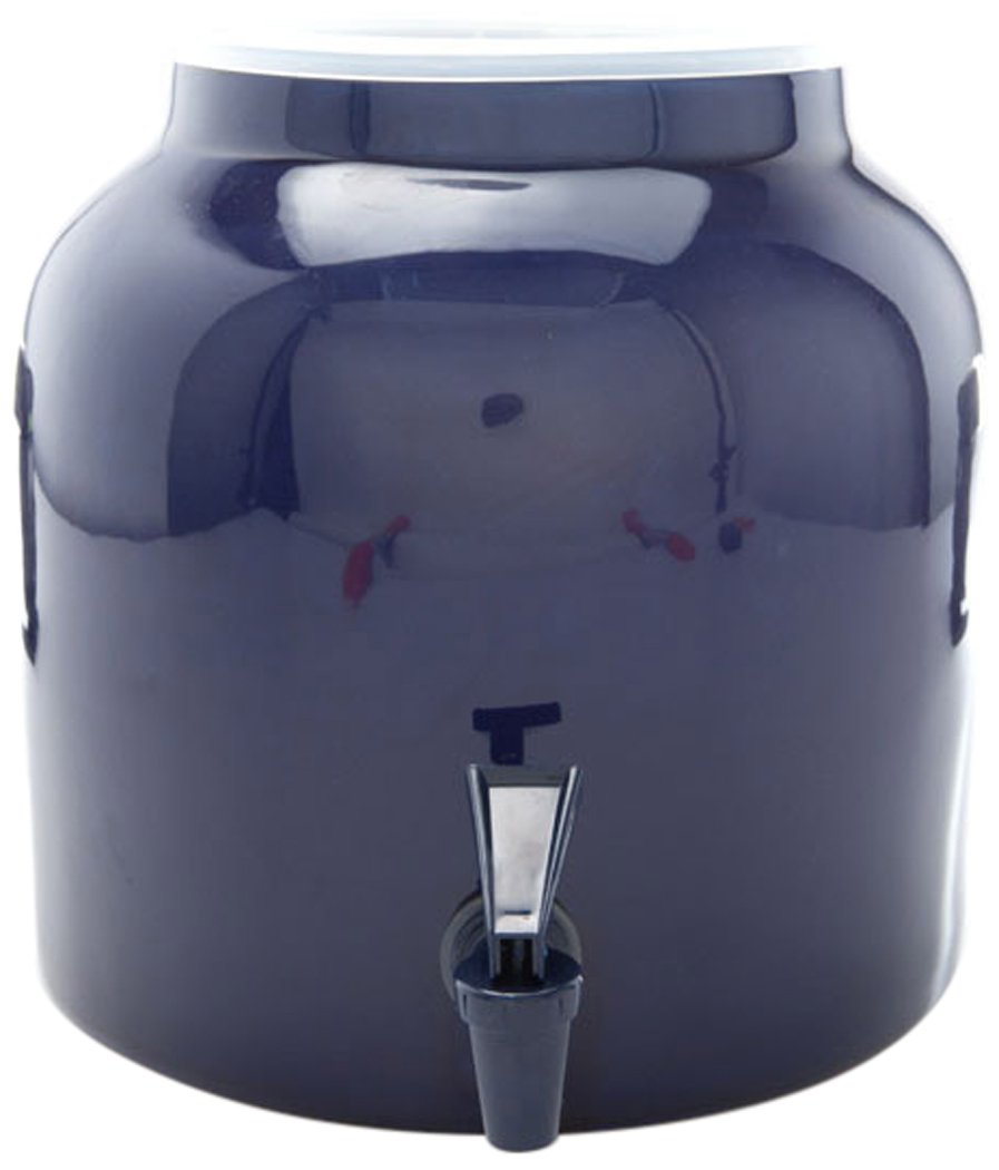 Bluewave Lifestyle PKDS121 Beverage Dispenser Crock, Solid Blue Design, 2.2 Gallon, 1 Ct.