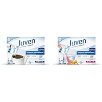 Juven Therapeutic Nutrition Drink Mix Powder for Wound Healing, Includes Collagen Protein, Unflavored 30 Count and Fruit Punch 30 Count