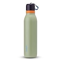 Owala FreeSip Twist Insulated Stainless Steel Water Bottle with Straw for Sports and Travel, BPA-Free, 24-oz, Blue/Green (Camo Cool)