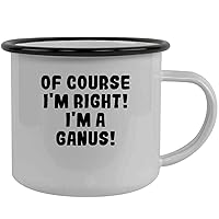 Of Course I'm Right! I'm A Ganus! - Stainless Steel 12Oz Camping Mug, Black