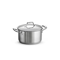 Tramontina Covered Sauce Pot Stainless Steel Tri-Ply Base 6 Quart, 80101/016DS