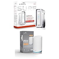 ARRIS Surfboard, SB8200 DOCSIS 3.1 Modem (1 Gbps Max Internet Speeds) & W21 AX6600 WiFi 6 Mesh Ready Router Bundle (WiFi Coverage up to 2,750 sq ft), 2 Year Warranty, Mesh with Your Cable Internet