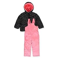 girls Insulated Two-piece Overall Set Snowsuit