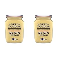 Grey Poupon Dijon Mustard (16 oz Jar) (Pack of 2)