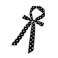 Women Polka Dots Skinny Scarf, Long Skinny Neck Tie For Scarves bags/Waist Belt NWJ-8
