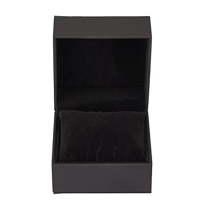 LETURE 2 Pieces Single Watch Jewelry Gift Box with Pillow, PU Leather Jewelry Bracelet Display Case