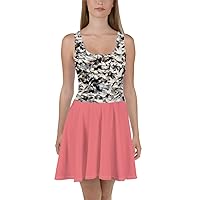 Snow Geese Collection Print, Carnation Pink, Skater Dress