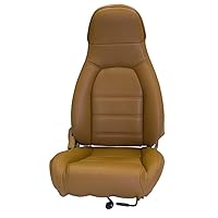 Sierra Auto Tops & Seats Seat Cover Kit for 1990-1997 Mazda Miata MX5 - Tan, Faux Leather - Front Seat Covers Replacement Kit for Mazda MX5 - Custom Fit Seat Covers - Set of 2