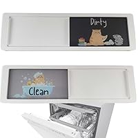Dishwasher Magnet Clean Dirty Sign, Clean and Dirty Sign for Dishwasher, Cat Kitchen Accessories, Funny Clean Dirty Magnet for Dishwasher Clean Dirty Sign, Cat Gifts for Cat Lovers, Cat Magnets (A)