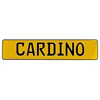 615204 Yellow Stamped Aluminum Street Sign Mancave Wall Art (Cardino)