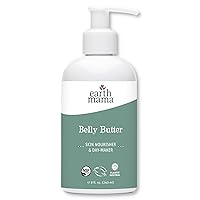 Belly Butter, Maternity Moisturizer for Dry Skin | Lotion for Pregnancy and Postpartum Recovery Self Care, Body Cream with Aloe, Fragrance Free, 8-Fluid Ounce