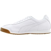 PUMA Men's ROMA CLASSIC GUM Sneaker, Puma White-Puma Team Gold, 10.5