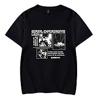Serial Experiments Lain Merch Anime Print T-Shirt Women Men Fashion Summer Casual Print Short Sleeve Streetwear